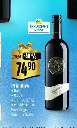 Jip Primitivo nabídka