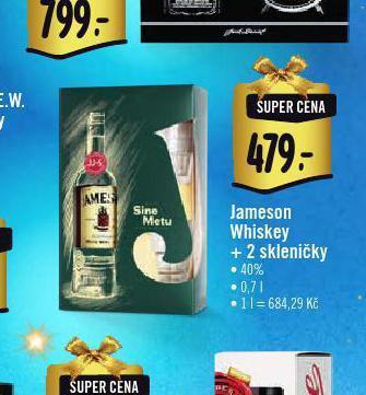 Albert Jameson whiskey + 2 skleničky nabídka