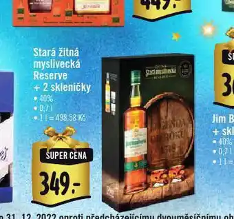 Albert Stará žitná myslivecká reserve + 2 skleničky nabídka