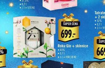 Albert Roku gin + sklenice nabídka