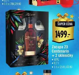 Albert Zacapa 23 centenario + 2 skleničky nabídka