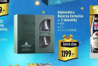 Albert Diplomático reserva exclusiva + 2 skleničky nabídka