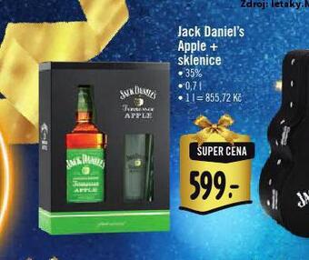 Albert Jack daniel´s apple + sklenice nabídka