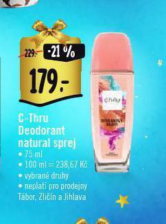 Albert C-thru deodorant nabídka
