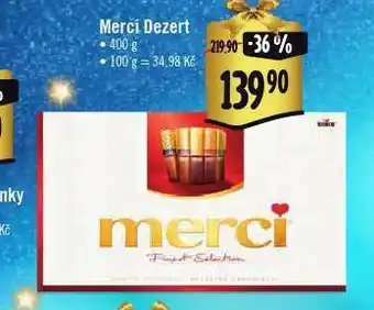 Albert Merci dezert nabídka