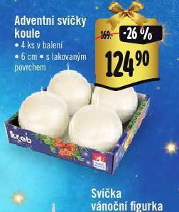 Albert Adventní svíčky koule nabídka