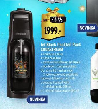 Albert Jet black cocktail pack sodastream nabídka