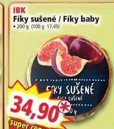 Norma Ibk fiky sušené / fiky baby • 200 g nabídka