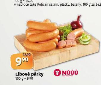 Coop Libové párky nabídka