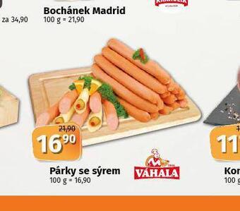 Coop Párky se sýrem nabídka