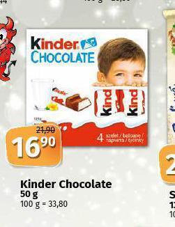 Coop Kinder chocolate nabídka