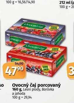 Ovocný čaj porcovaný