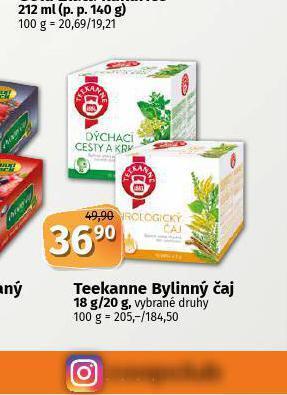 Coop Teekanne bylinný čaj nabídka