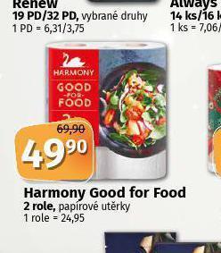 Coop Harmony papírové utěrky nabídka