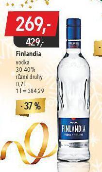 Globus Finlandia vodka nabídka