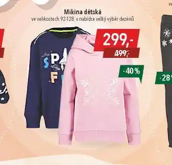 Globus Mikina dětská nabídka
