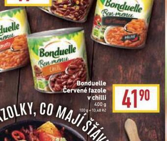 Billa Bonduelle fazole nabídka