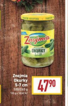 Billa Znojmia okurky nabídka