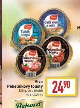 Billa Viva pekelníkovy tousty nabídka