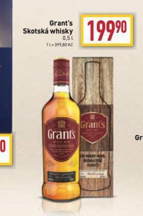Billa Grant's skotská whisky nabídka
