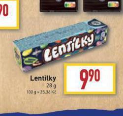 Billa Lentilky nabídka