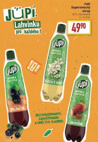 Billa Jupí superovocný sirup nabídka