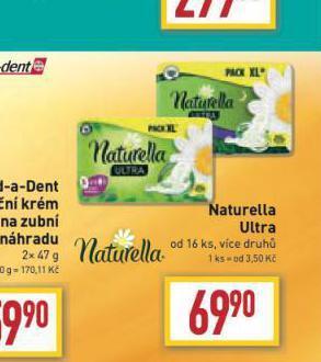 Billa Naturella dámské vložky nabídka