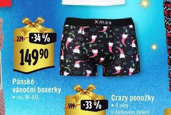 Albert Pánské vánoční boxerky nabídka