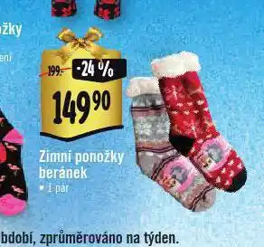 Zimní ponožky beránek