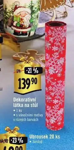 Dekorativní látka na stůl