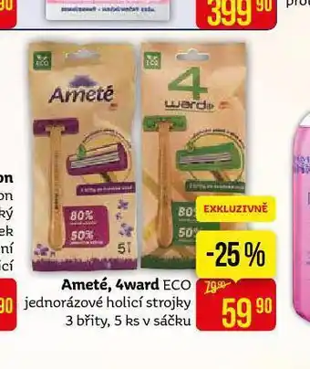 Teta Ameté. 4ward holicí strojky nabídka