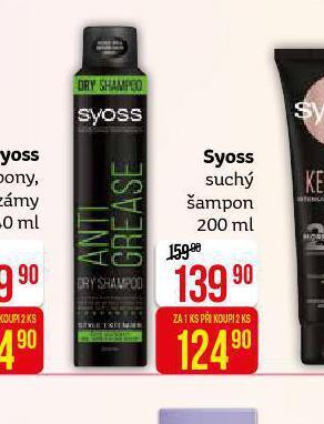 Teta Syoss suchý šampon nabídka