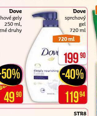 Teta Dove sprchový gel nabídka