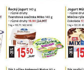 Žabka Tvarohová svačinka milko nabídka