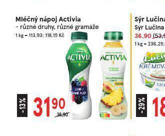 Žabka Mléčný nápoj activia nabídka