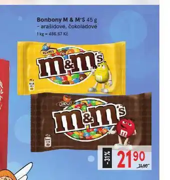 Žabka M&m´s bonbony nabídka