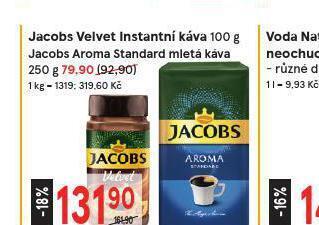 Žabka Jacobs aroma standard mletá káva nabídka
