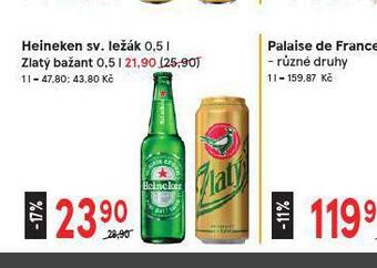 Žabka Pivo heineken světlý ležák nabídka