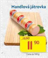 Kubík potraviny Váhala mandlová játrovka 100g nabídka