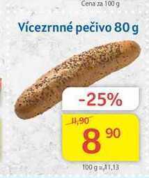 Vícezrnné pečivo 80 g