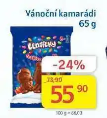 Kubík potraviny Orion lentilky vánoční kamarádi 65 g nabídka