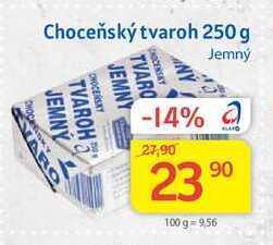 Choceňská mlékárna choceňský tvaroh jemný 250 g