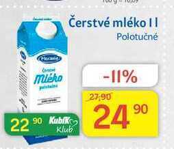 Kubík potraviny Moravia čerstvé mléko polotučné 1l nabídka