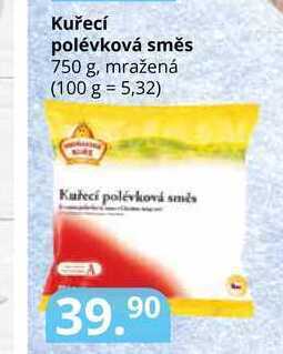 Potraviny CZ Kuřecí polévková směs 750 g, mražená nabídka