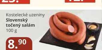 Potraviny CZ Kostelecké uzeniny slovenský točený salám 100 g nabídka