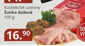 Potraviny CZ Kostelecké uzeniny šunka dušená 100 g nabídka