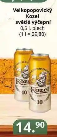 Potraviny CZ Velkopopovický kozel světlé výčepní 0,5 l nabídka