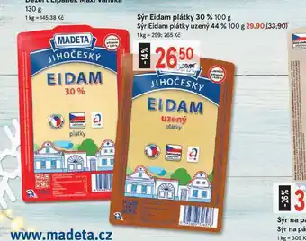 Žabka Madeta eidam plátky 30 % sýr 100 g nabídka