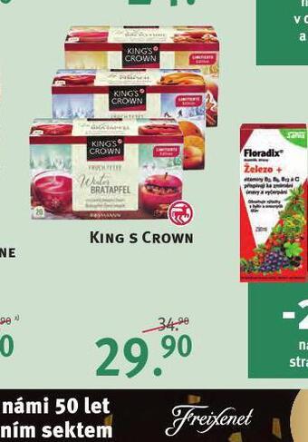 Rossmann King s crown čaj nabídka