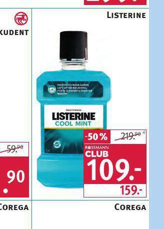 Rossmann Listerine ústní voda nabídka